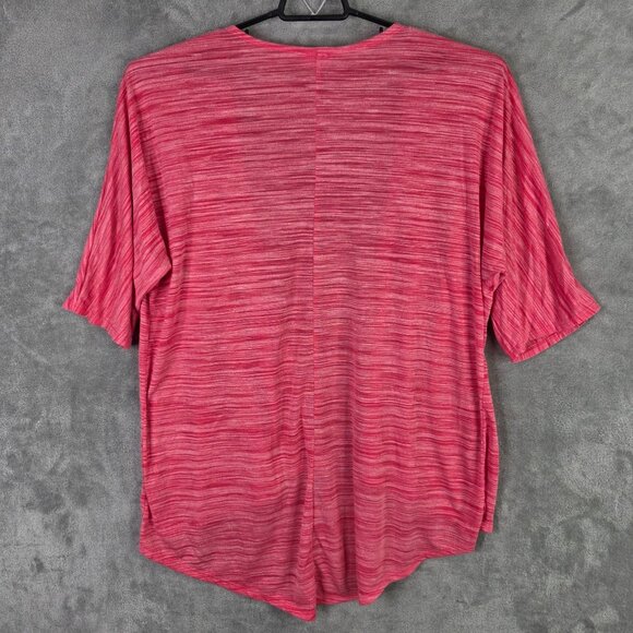 Womens LuLaRoe Pink Open-Front Cardigan 3/4 Sleeve Lightweight Polyester Blend S - Picture 4 of 7